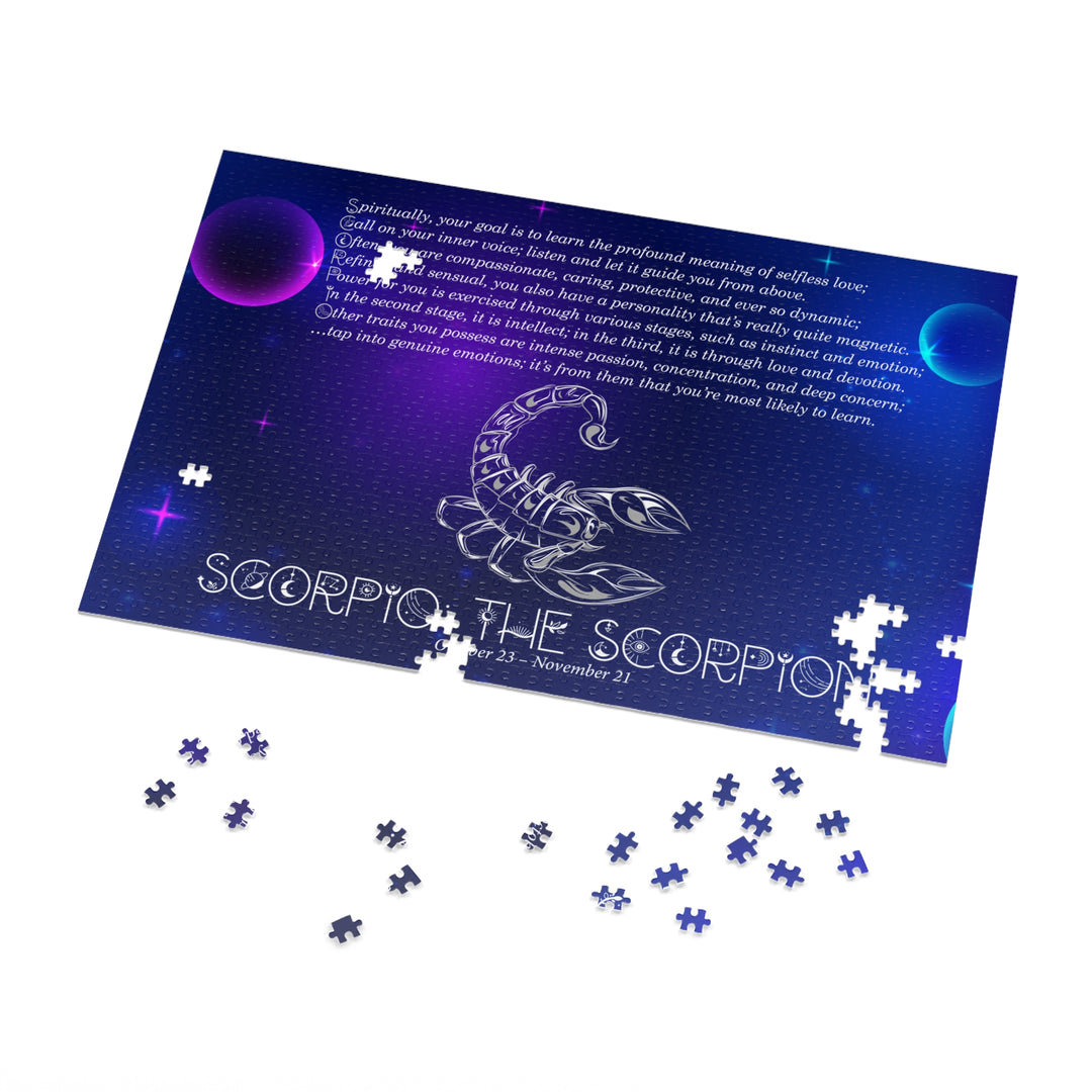 Scorpio Acrostic Poem Puzzle - Tin Box