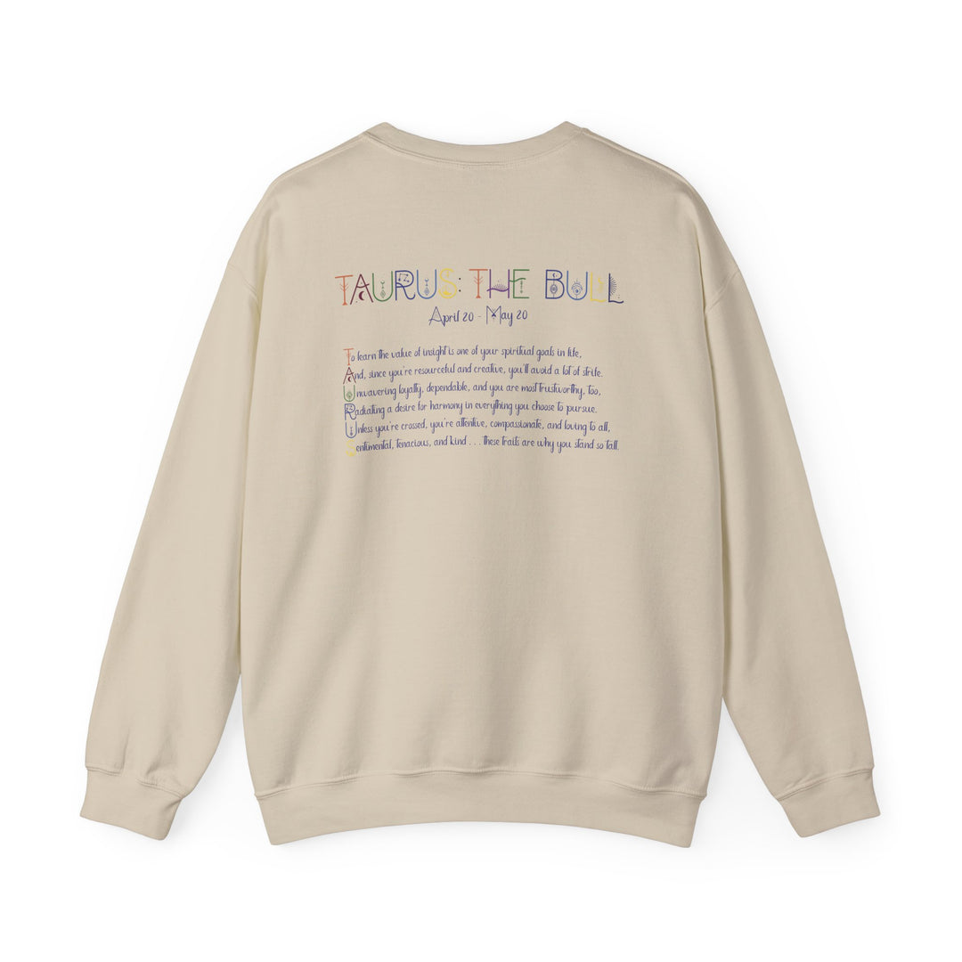 Taurus Acrostic Poem Astrology Sweatshirt - Unisex