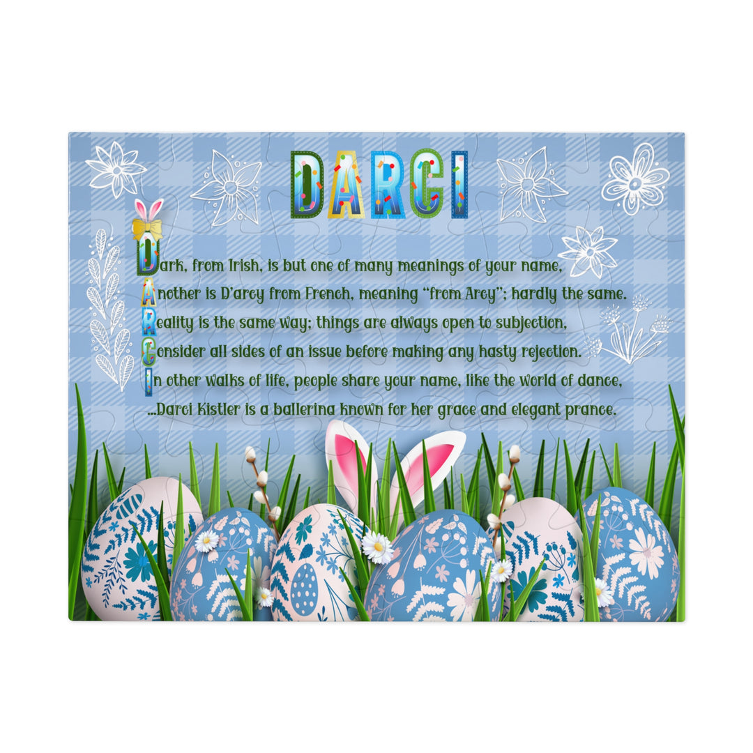 Namesakes Acrostic Poem Jigsaw Puzzle - Easter Eggs