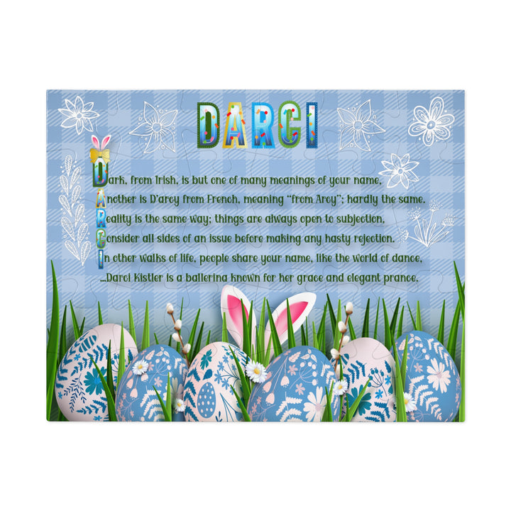 Namesakes Acrostic Poem Jigsaw Puzzle - Easter Eggs