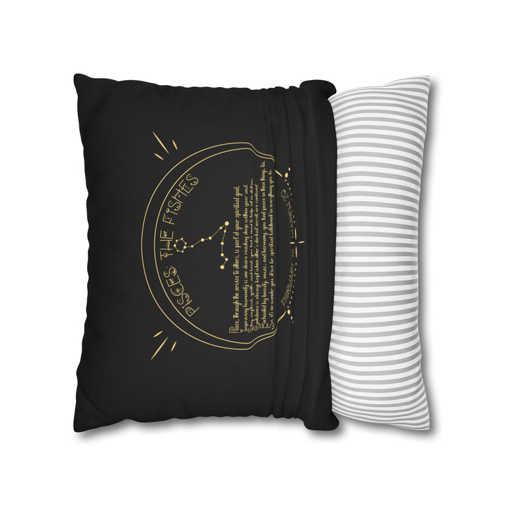 Pisces Acrostic Poem Square Pillow Cover