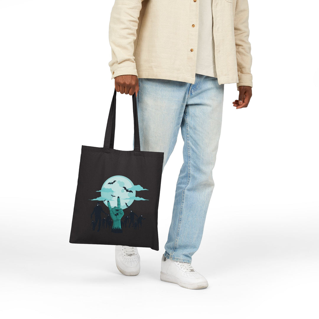 "Happy Halloween" Acrostic Poem Canvas Candy Tote Bag - No Personalization