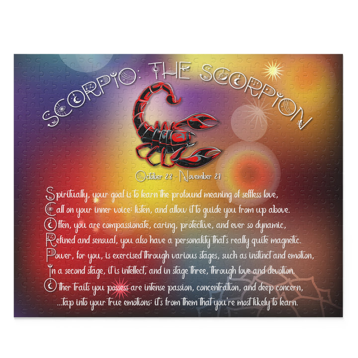 "Scorpio" Acrostic Horoscope Puzzle - Beams