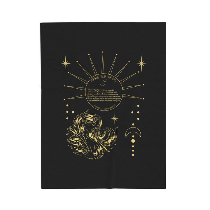 Virgo Acrostic Poem Velveteen Blanket