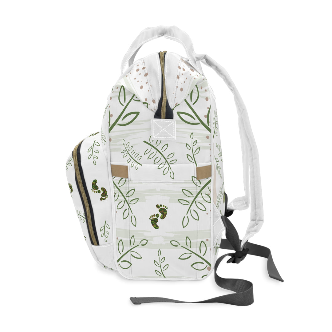 Baby Feet Acrostic Poem Multifunctional Diaper Backpack - Camo - No Personalization