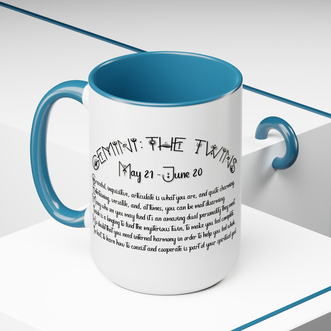 Gemini Two-Tone Coffee Mugs - 15oz