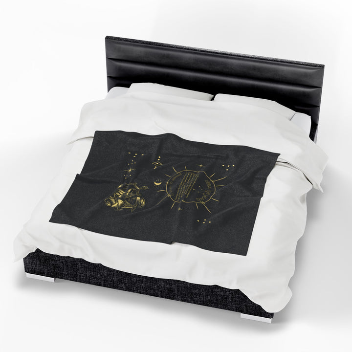 Libra Acrostic Poem Velveteen Blanket