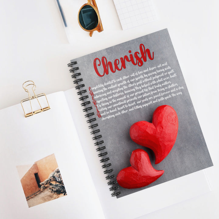 Cherish Acrostic Poem Spiral Notebook - Ruled Line