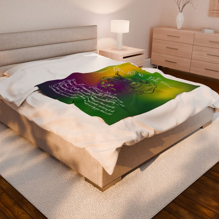 Taurus Acrostic Poem Velveteen Plush Blanket