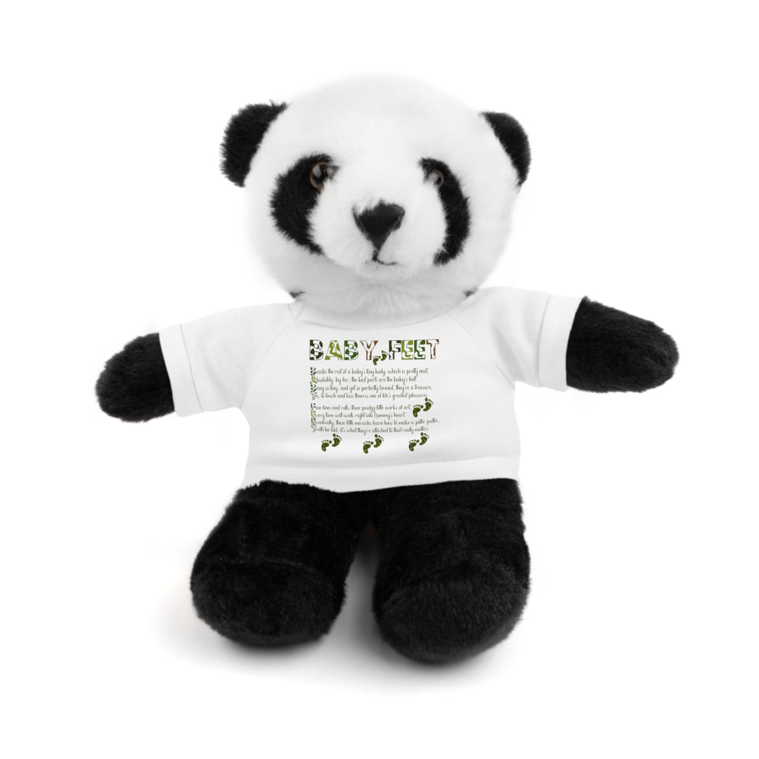 Baby Feet Acrostic Poem Stuffed Animal Collection with T-Shirt - Camo