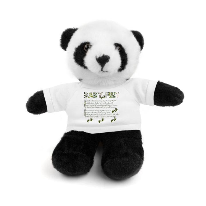 Baby Feet Acrostic Poem Stuffed Animal Collection with T-Shirt - Camo
