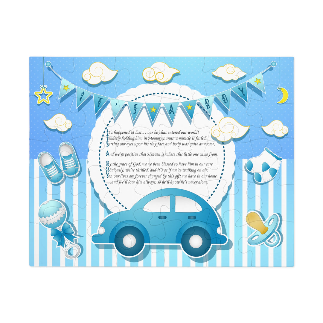 It's a Boy Acrostic Poem Jigsaw Puzzle - No Personalization