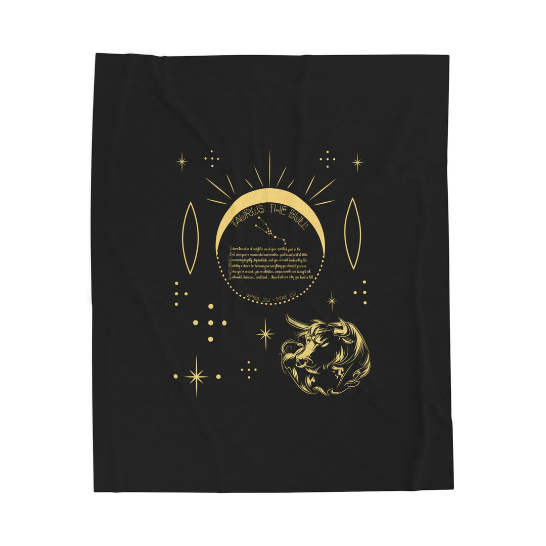 Taurus Acrostic Poem Velveteen Blanket