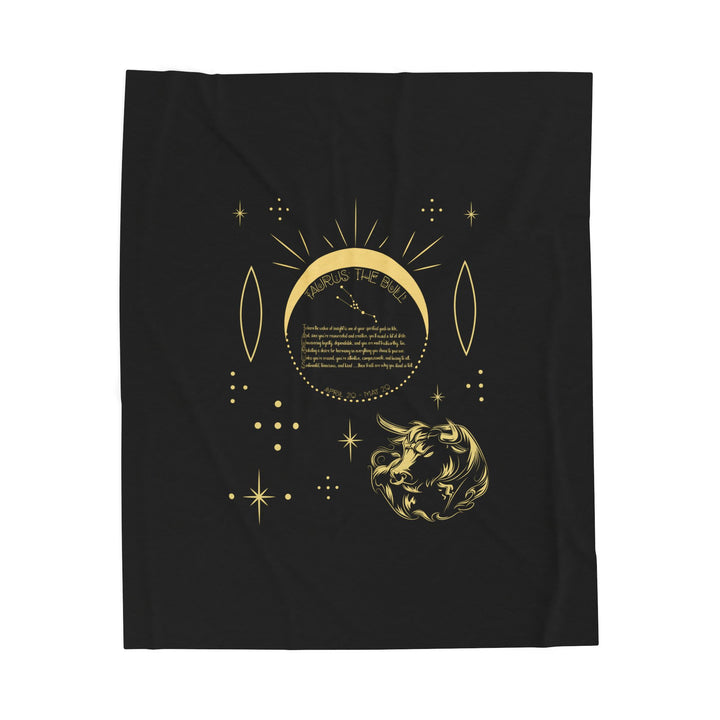 Taurus Acrostic Poem Velveteen Blanket