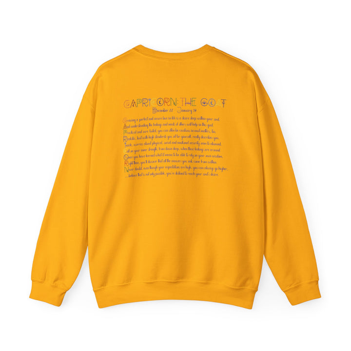 Capricorn Acrostic Poem Astrology Sweatshirt - Unisex