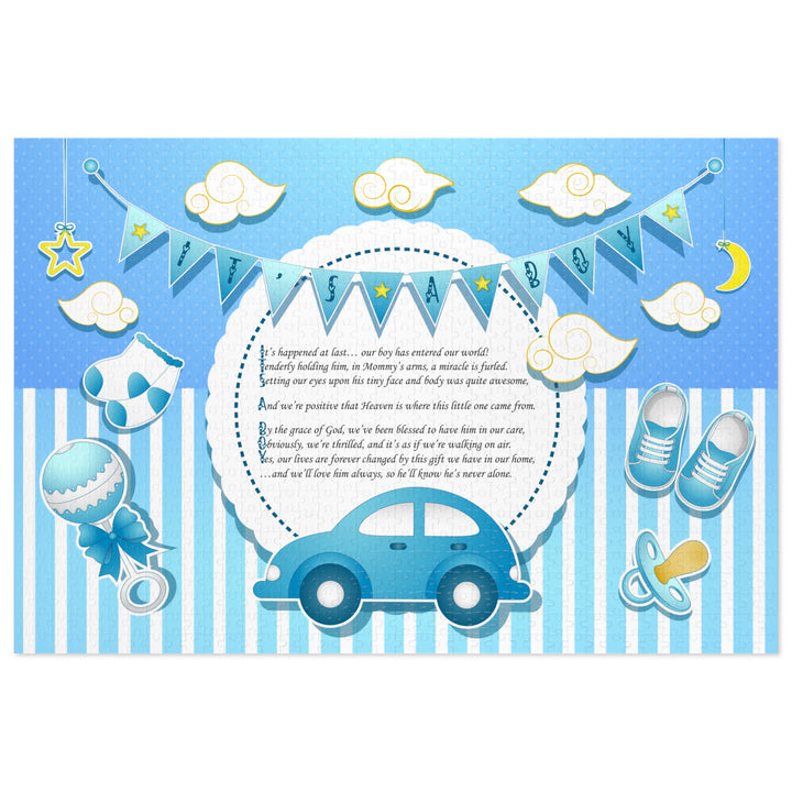 It's a Boy Acrostic Poem Jigsaw Puzzle - No Personalization