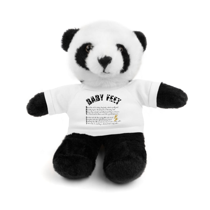 Baby Feet Acrostic Poem Stuffed Animals with Tee - Baby Feet - Gold Footprints
