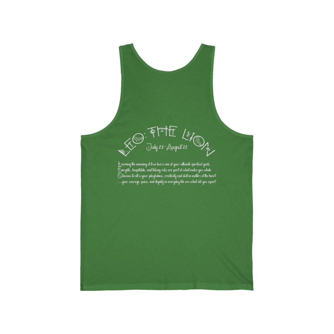 “Leo” Unisex Acrostic Poem Jersey Tank
