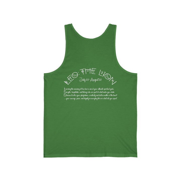 “Leo” Unisex Acrostic Poem Jersey Tank