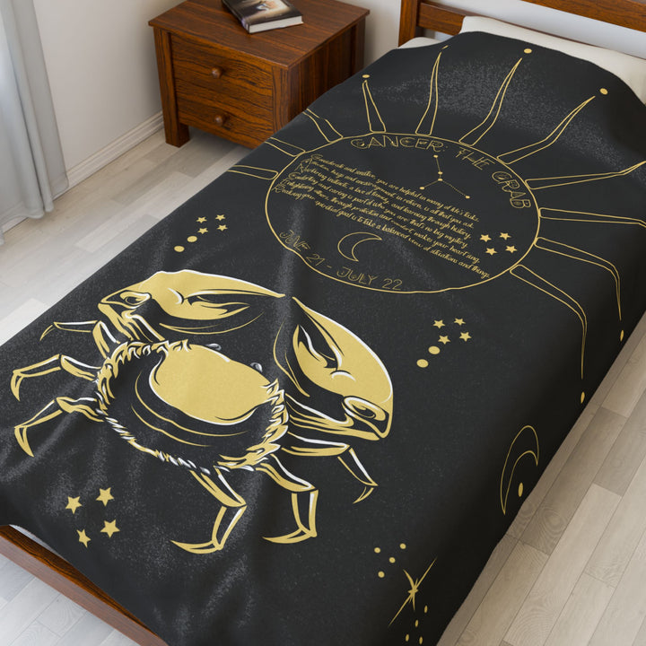 Cancer Acrostic Poem Velveteen Blanket
