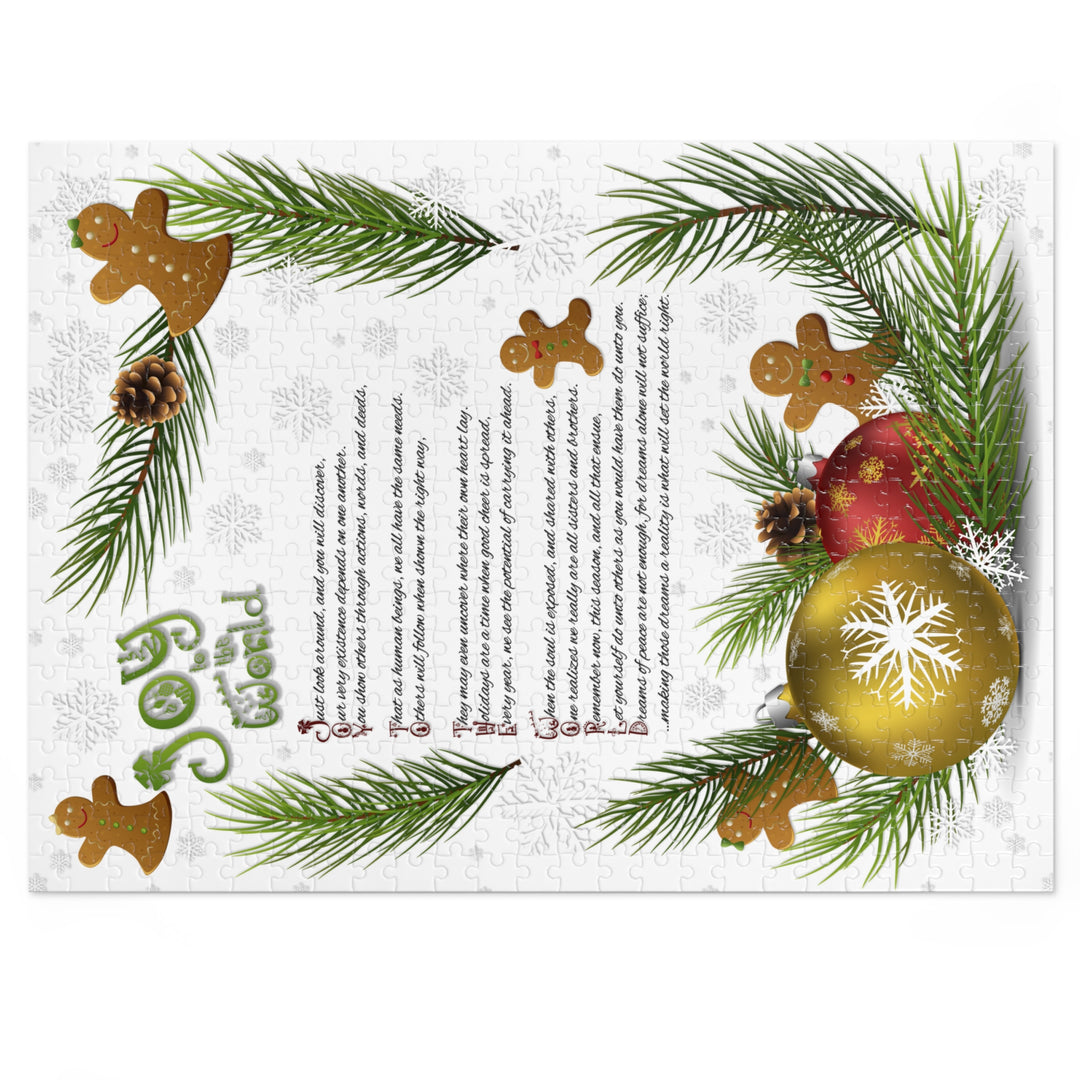 Joy to the World Acrostic Poem Puzzle - Gingerbread - Tin Box