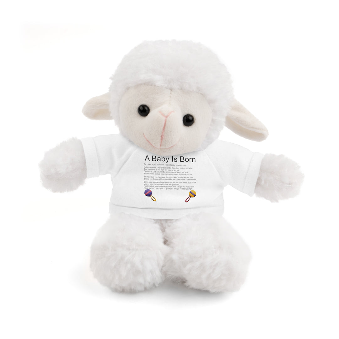 A Baby is Born Acrostic Poem Stuffed Animal Collection with T-Shirt - Fun Font-Toys