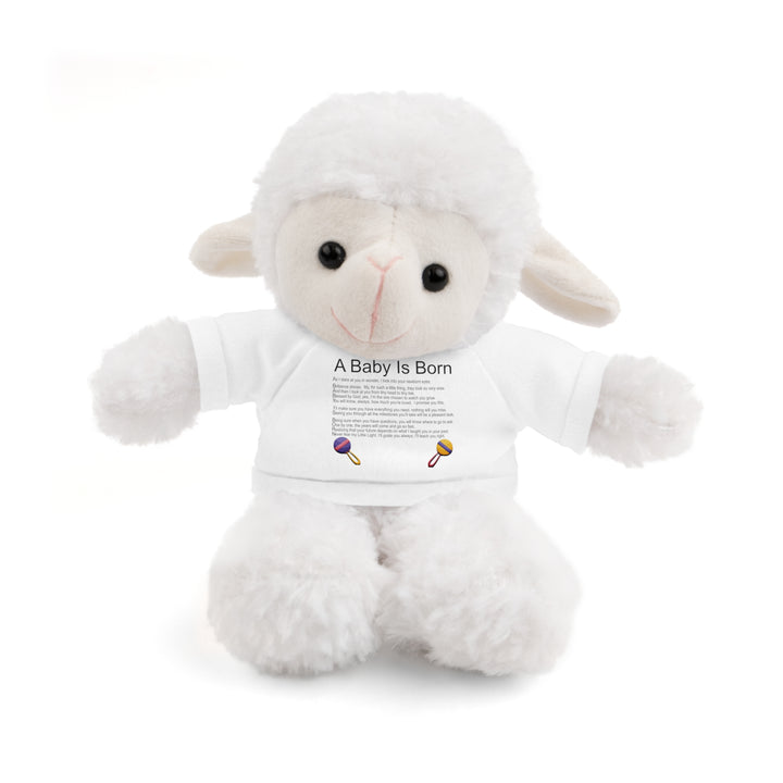 A Baby is Born Acrostic Poem Stuffed Animal Collection with T-Shirt - Fun Font-Toys