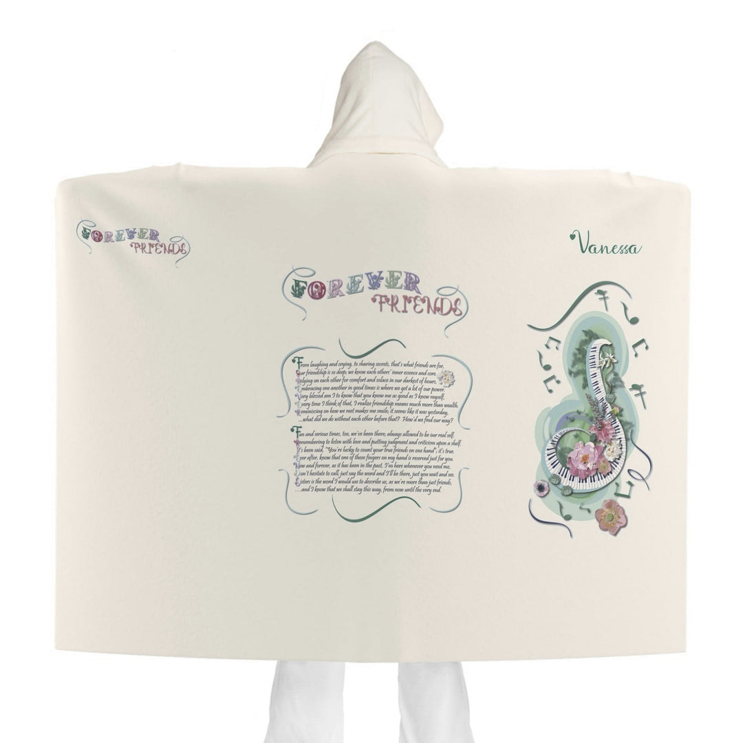 Forever Friends Hooded Sherpa Fleece Blanket - Personalized