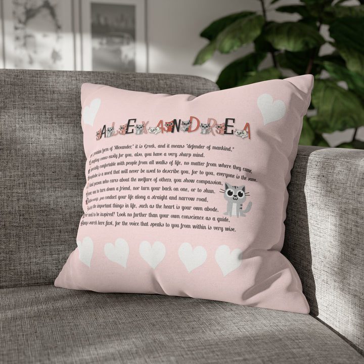 Namesakes Pillow Case Cover - Kitty Design