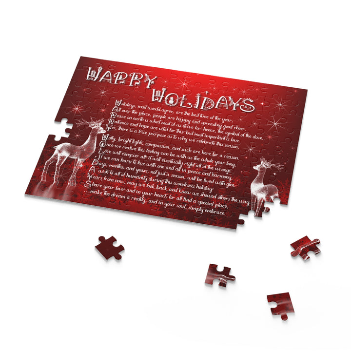 Happy Holidays Acrostic Poem Jigsaw Puzzle