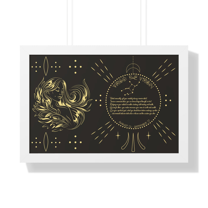 Written in the Stars Framed Acrostic Poem Print - Virgo