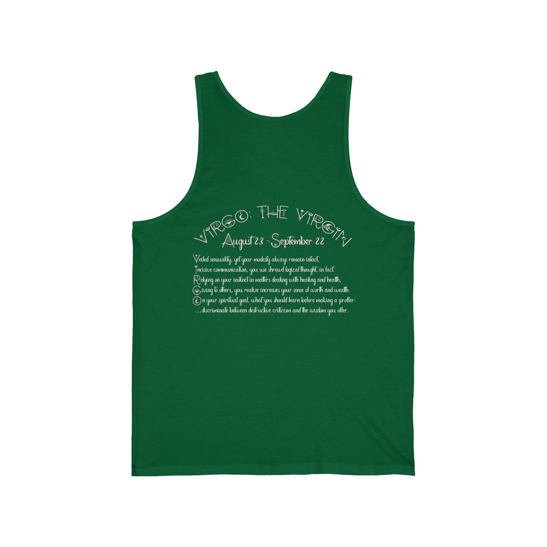 “Virgo” Acrostic Poem Unisex Jersey Tank