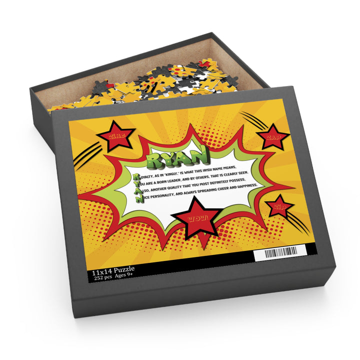 Namesakes Personalized Acrostic Name Poem Jigsaw Puzzle - Comic Style-Stars