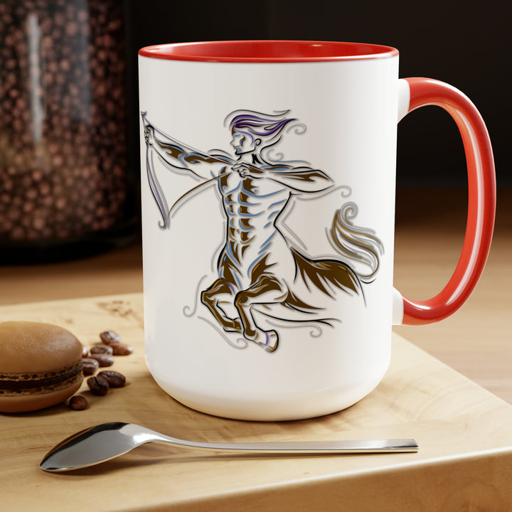 Written in the Stars Two-Tone Coffee Mugs - 15oz - Sagittarius