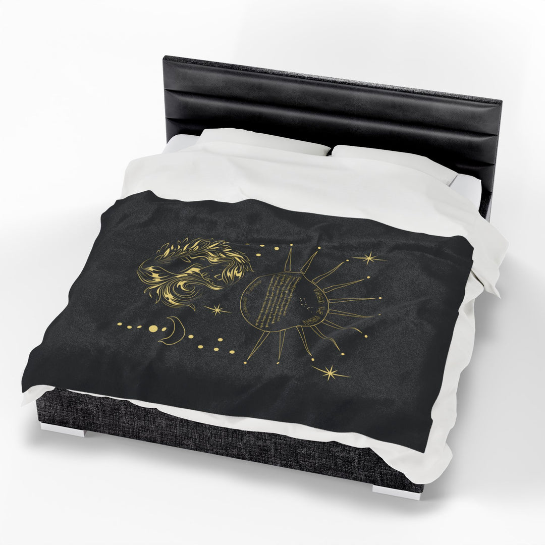 Virgo Acrostic Poem Velveteen Blanket