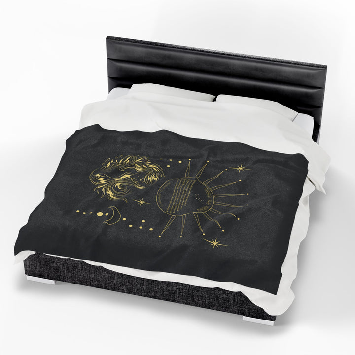 Virgo Acrostic Poem Velveteen Blanket