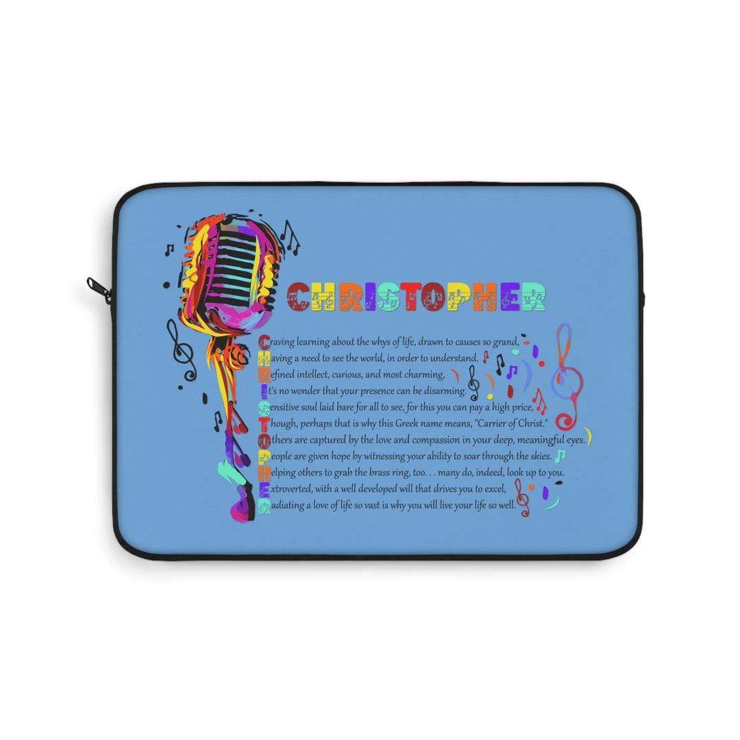 Namesakes  Acrostic Poem Laptop Sleeve