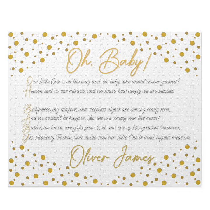 Baby Steps Personalized Acrostic Puzzle - "Oh, Baby!"
