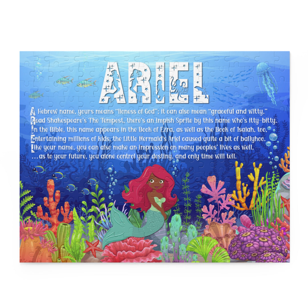 Namesakes Acrostic Name Poem Jigsaw Puzzle -Mermaid- Red Hair