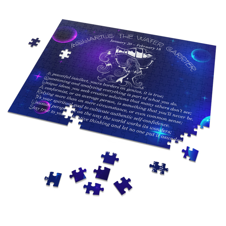 Aquarius Acrostic Poem Puzzle - Tin Box