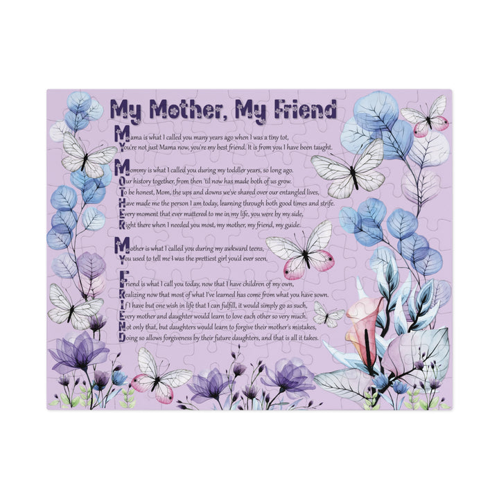 It's Just a Phrase Acrostic Poem Jigsaw Puzzle - My Mother, My Friend