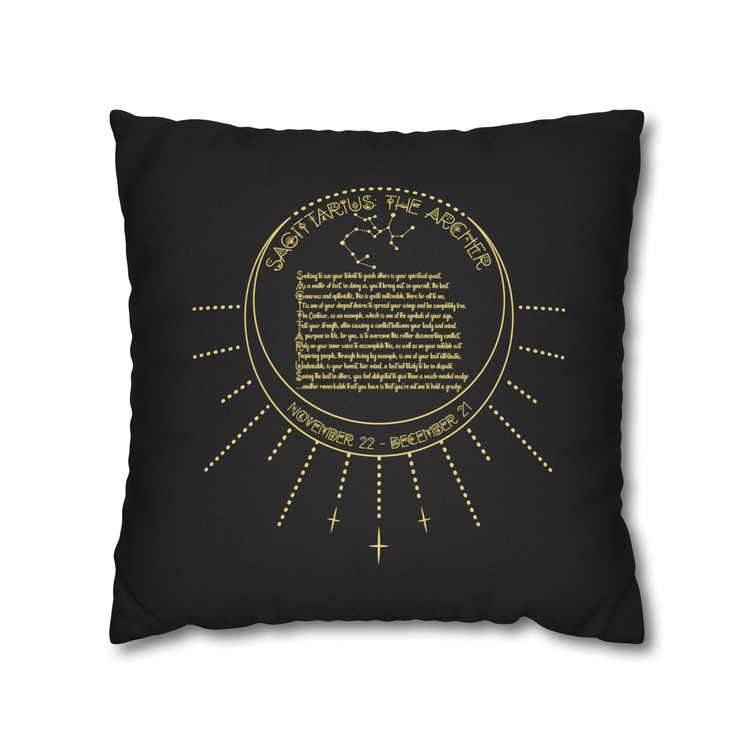 Written in the Stars Pillowcase/Cover Spelling Out "Sagittarius"