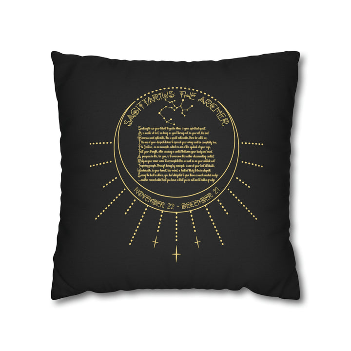 Written in the Stars Pillowcase/Cover Spelling Out "Sagittarius"