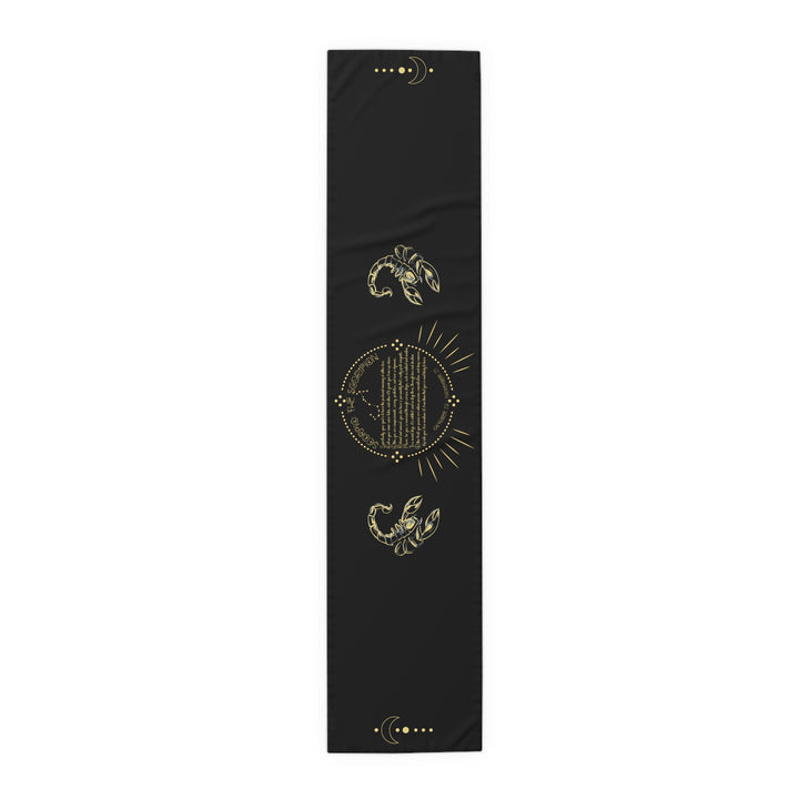 Scorpio Acrostic Poem Table Runner