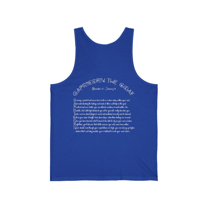 “Capricorn” Unisex Acrostic Poem Jersey Tank