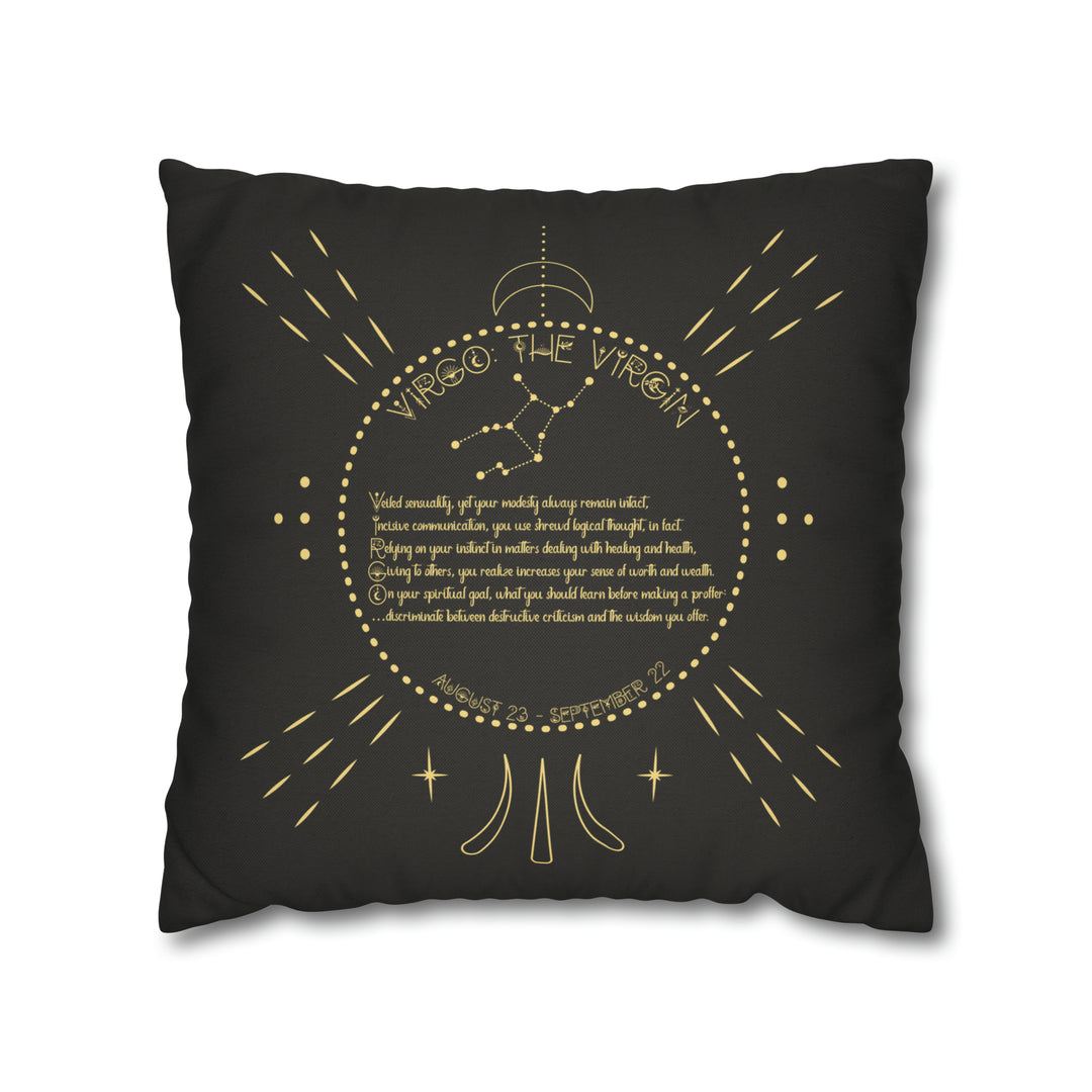 Written in the Stars Pillowcase/Cover Spelling Out "Virgo"