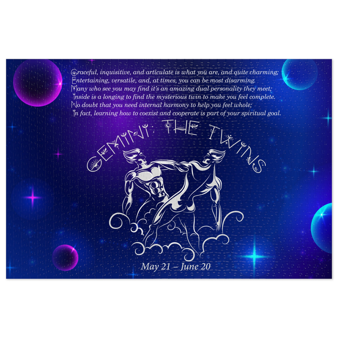 Gemni Acrostic Poem Puzzle - Tin Box