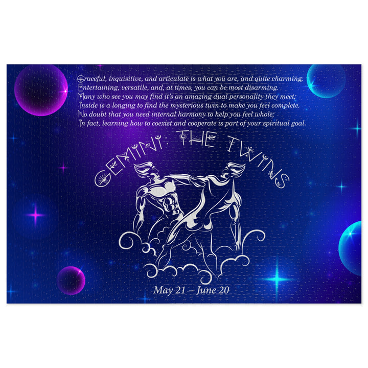 Gemni Acrostic Poem Puzzle - Tin Box