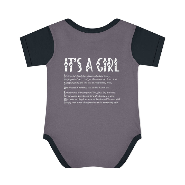 It's a Girl Acrostic Poem Baby Bodysuit - Ducky Design