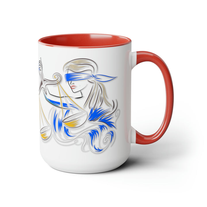 Written in the Stars Two-Tone Coffee Mugs - 15oz - Libra